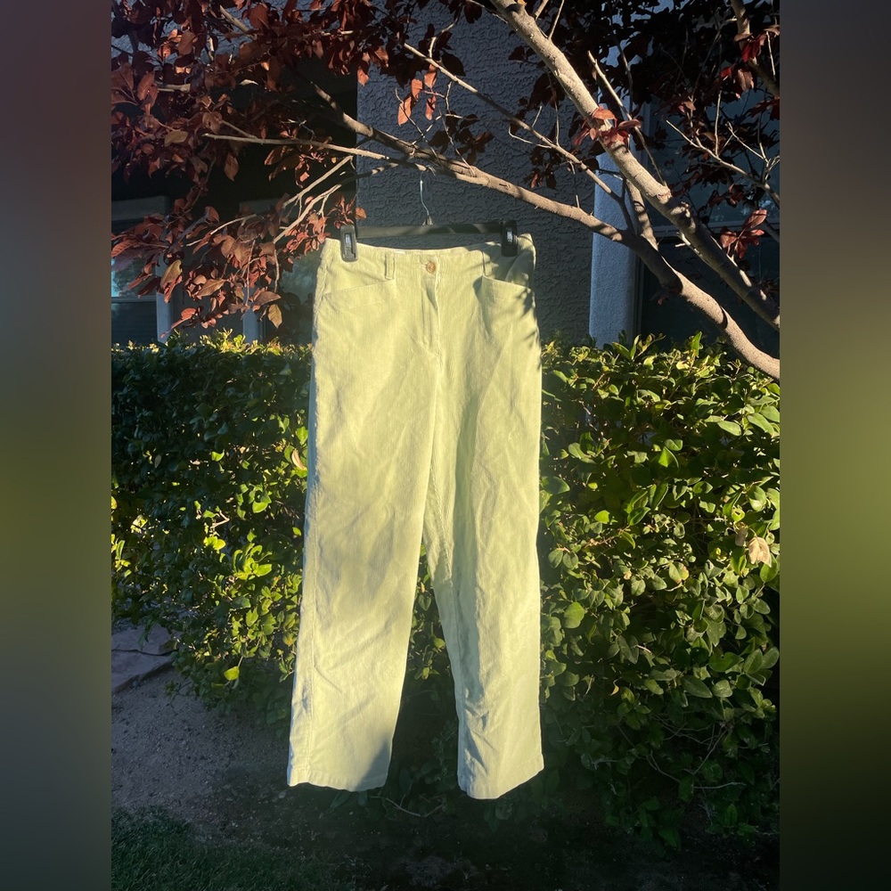 Talbot green corduroy pants, size 6